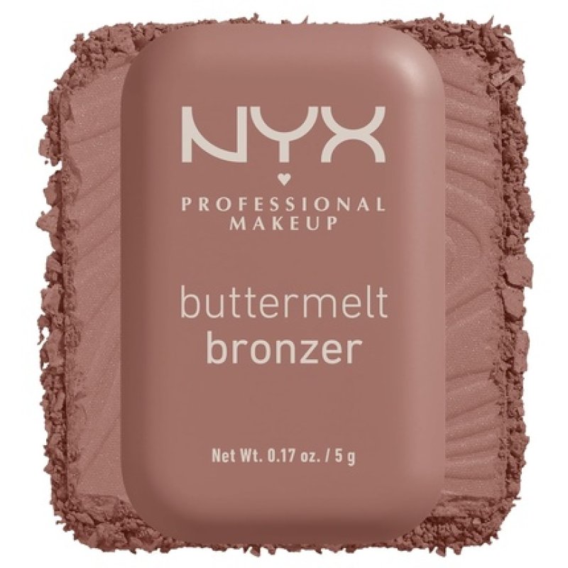 NYX PROFESSIONAL MAKEUP Matte Buttermelt Bronzer Longwear Face Makeup Vegan Formula All Butta'd Up 02 0.17 Ounce