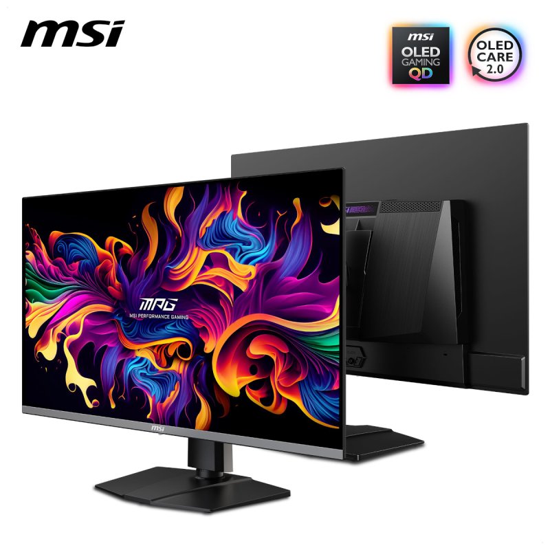 MPG 322URXDE QD-OLED (80 cm (31.5 Zoll), schwarz, UltraHD/4K, QD-OLED, G-Sync-komp., USB-C, DisplayPort 2.1a (UHBR20),