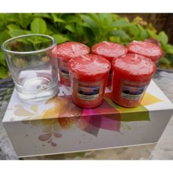 Yankee Candle Votive Scented Candles Burning Time 15 Hours Glass Holder Gift Box