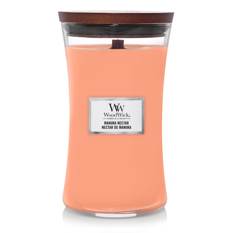 WoodWick Manuka Honey Large Hourglass Scented Candle Decor Gift Fragrance