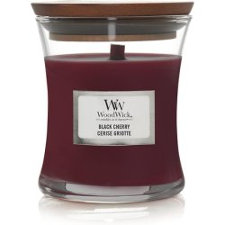 Woodwick Medium Hourglass Scented Candle Black Cherry with Crackling Wick Burn Time Up to 60 Hours