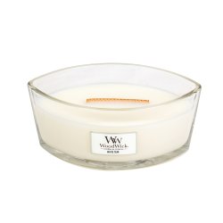 WoodWick White Teak wax candle Ellipse Cedarwood, Sandalwood 1 pc(s)
