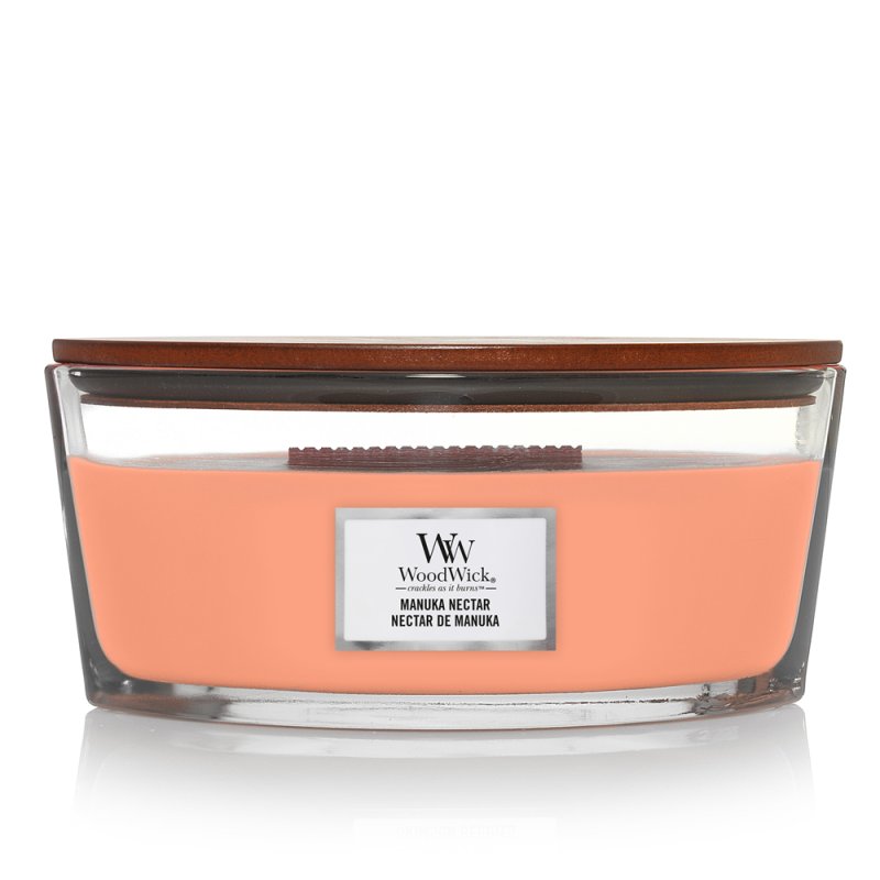 WoodWick Manuka Nectar bougie en cire Ellipse Fruité Orange 1 pièce(s)