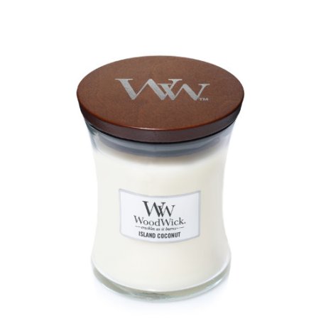 WoodWick Island Coconut bougie en cire Autres Noix de coco Blanc 1 pièce(s)