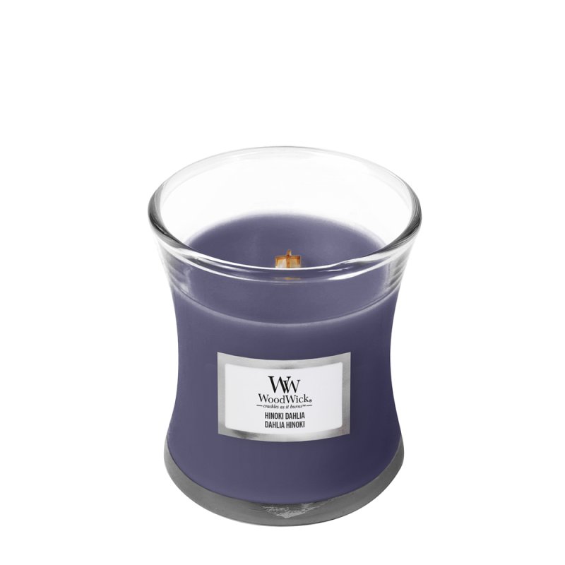 WoodWick Hinoki Dahlia bougie en cire Cylindre Fruité Violet 1 pièce(s)