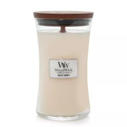 WoodWick White Honey wax candle Cylinder 1 pc(s)