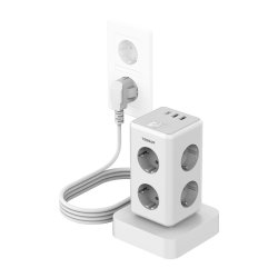 Tessan TS-306TS-C power strip (white)