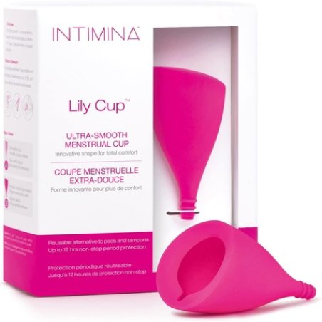 Intimina Lily Cup Size B Thin Menstrual Cup with up to 8 Hours Use