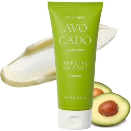 Rated Green Avocado Nourishing Scalp Pack Softening Hair Mask for Women & Men 6.76 fl. oz. Tube