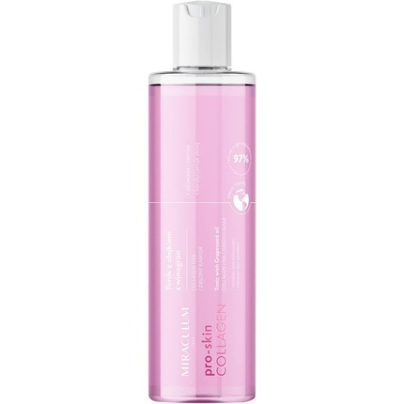 Miraculum Collagen Pro-Skin Cleansing Water with Grape Seed Oil and Green Caviar Complex 200ml