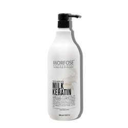 Morfose Milk Keratin Shampoo 1000ml with Keratin Proteins and Arginine Strengthens Hair and Adds Shine Sulfate and
