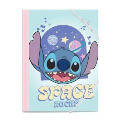 STITCH - Space Rocks - Chemise avec élastiques Format 25x35cm