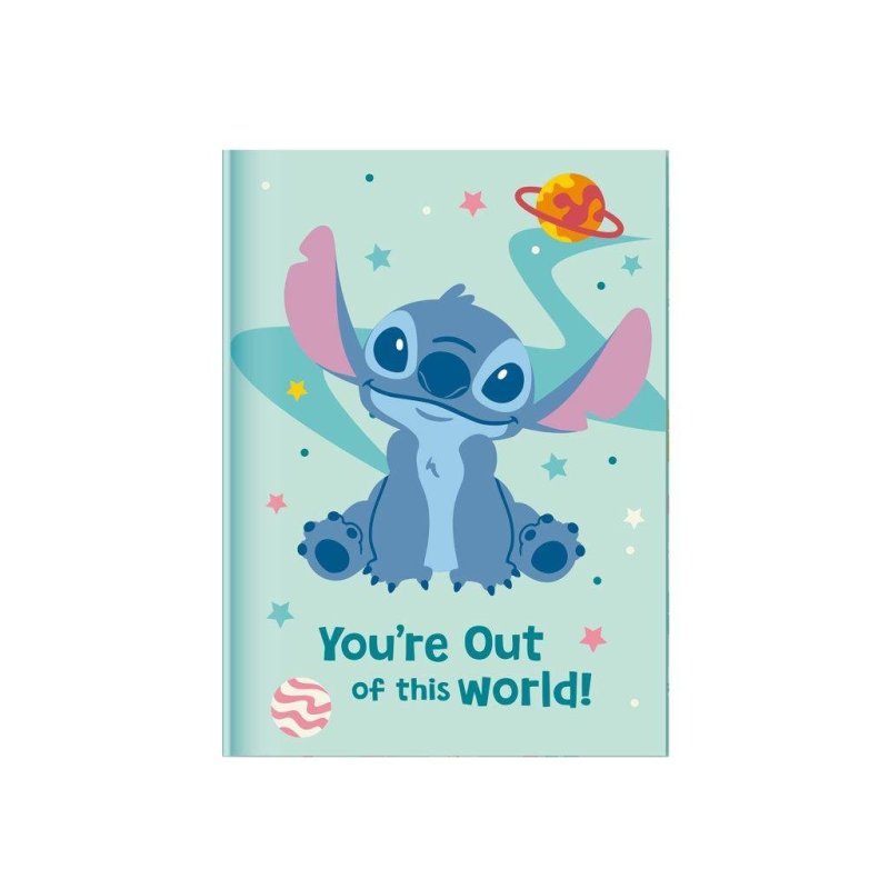 STITCH - Gift Set Journal Intime avec cadenas Stylo-bille Pompom