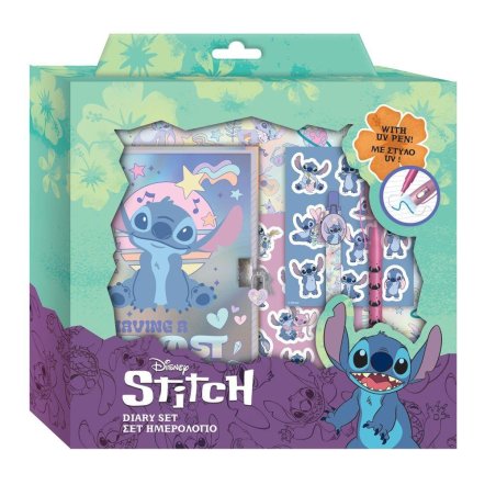 STITCH - Gift Box Journal Intime avec cadenas accessoires