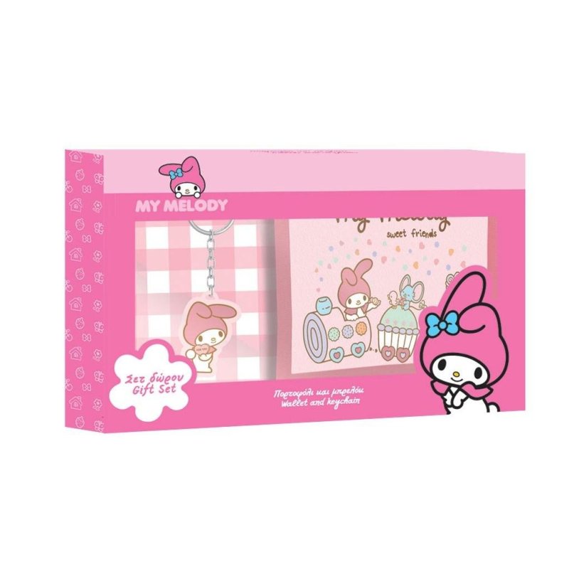 MY MELODY - Set Portefeuille Porte-Clés - 2 Pc.
