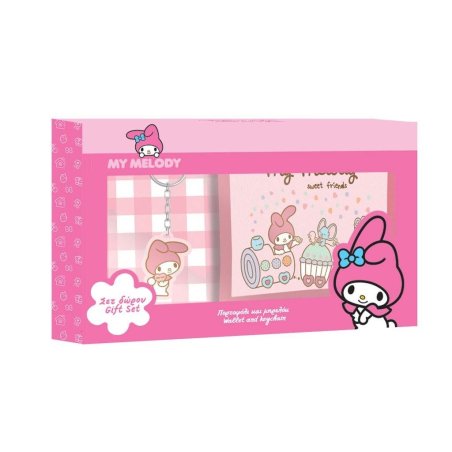 MY MELODY - Set Portefeuille Porte-Clés - 2 Pc.