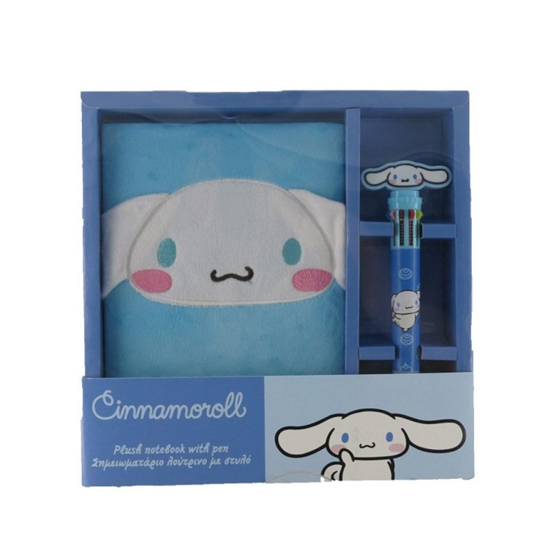 CINNAMOROLL - Gift Set Notebook A5 Peluche Stylo bille 3D