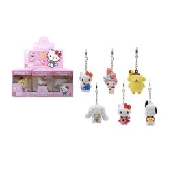HELLO KITTY - Pocket Hero - Assortiment 12 Porte-Clés WINDOW BOX 6-7cm