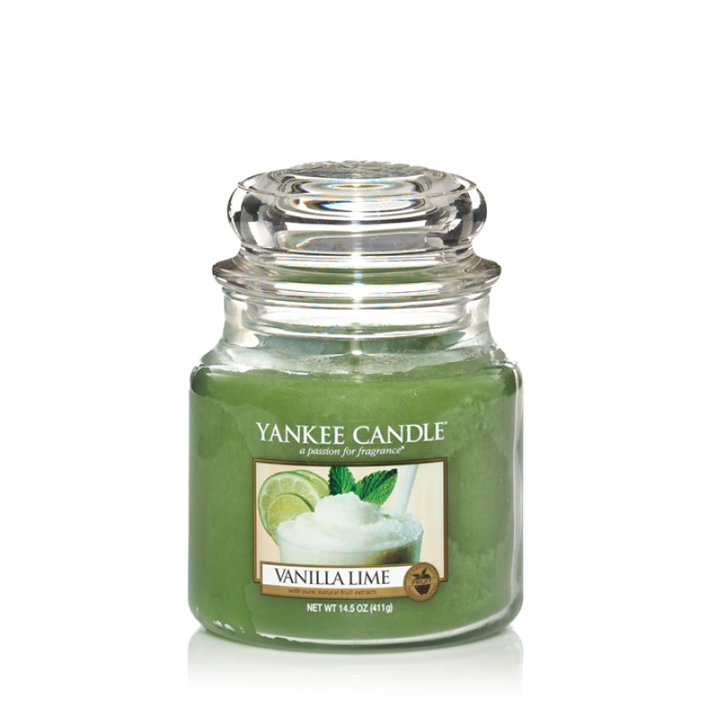 Yankee Candle 1107077E bougie en cire Rond Citron vert, Vanille Vert 1 pièce(s)