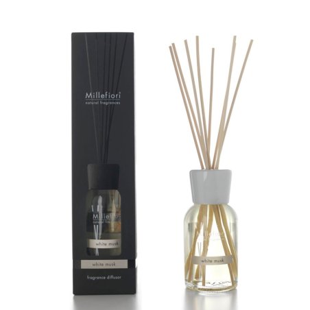 Millefiori 7ddmb White Musk Room Fragrance Diffuser 250 Ml Natural Including Sticks