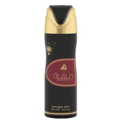 Lattafa Mohra Perfumed Deodorant Spray for Women 6.7 Ounce