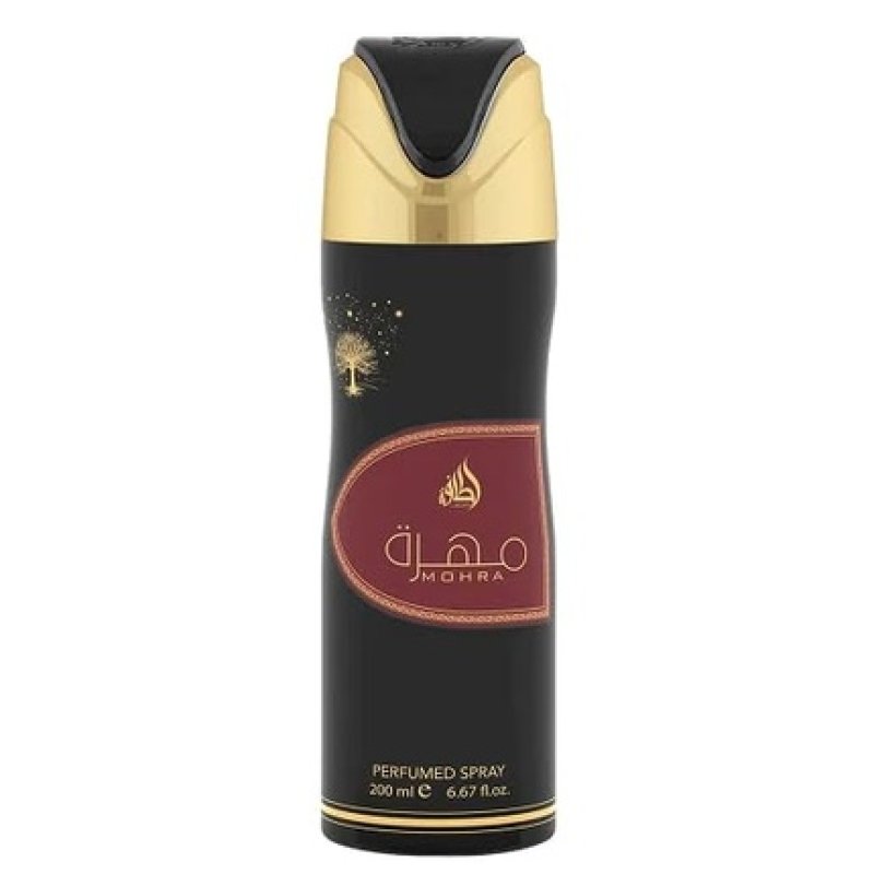 Lattafa Mohra Perfumed Deodorant Spray for Women 6.7 Ounce