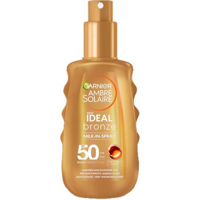 Garnier Ambre Solaire Ideal Bronze Milk-In Tanning Spray SPF50 150ml