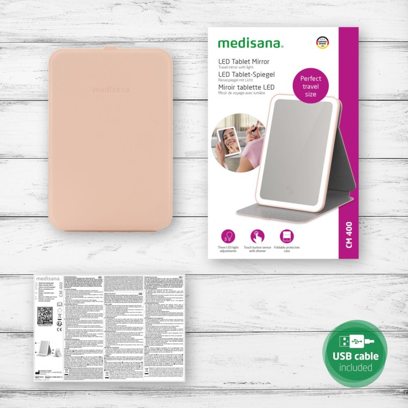 Medisana CM 400 miroir de maquillage Autonome Rectangulaire