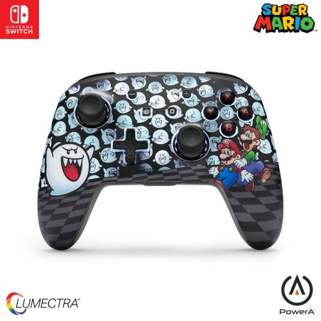 PowerA Enhanced Wireless Controller for Nintendo Switch with Lumectra – Mario Peek-A-Boo