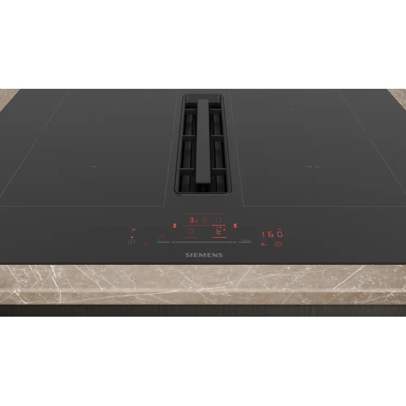 Siemens iQ500 ED711HQ26E hob Black Built-in 70 cm Zone induction hob 4 zone(s) Built-in hood