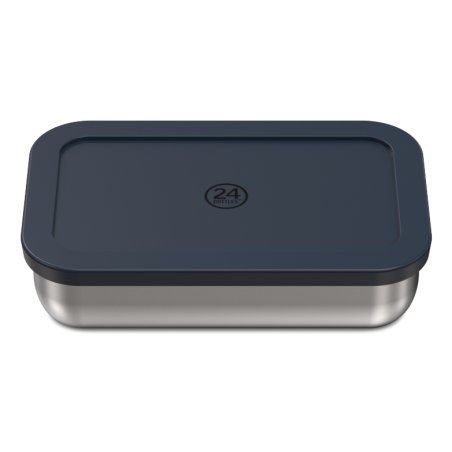 24Bottles 1973 lunch box Lunch container 0.7 L Stainless steel Navy, Stainless steel 1 pc(s)