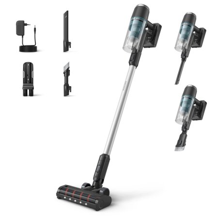 Philips 3000 series XC3031 Stick vacuum Battery Dry Bagless Black Blue