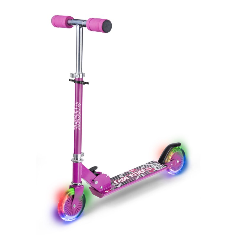 California - Pink scooter with LED lights (83154)