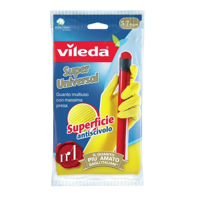 Vileda Easy Grip Rubber Gloves Ideal For Non-Slip Household Chores