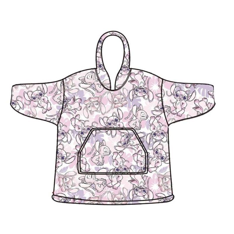 LILO & STITCH - Angel - Sweat Poncho - Taille Adulte