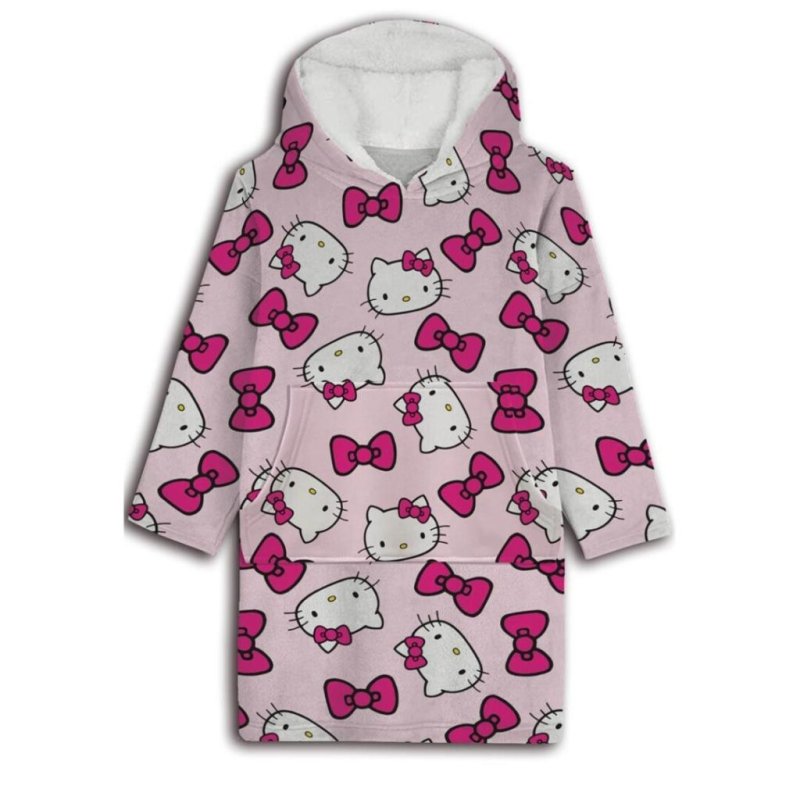 HELLO KITTY - Sweat Poncho - Taille Adulte