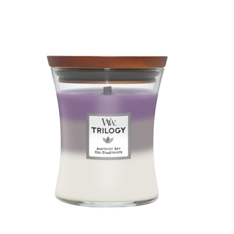 Woodwick Trilogy Amethyst Sky Medium Jar Candle