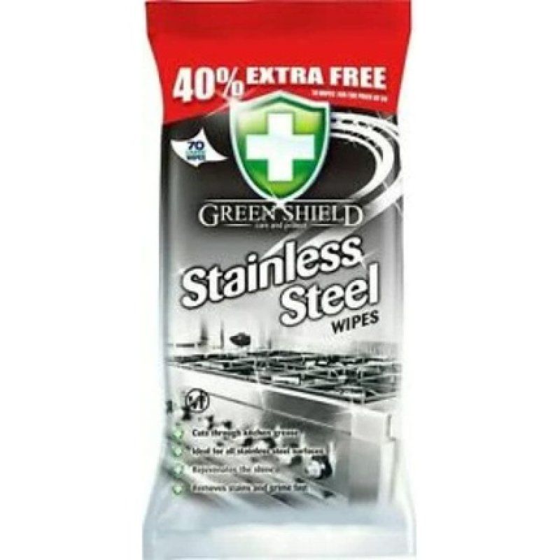 Green Shield Stainless Steel Wipes