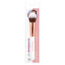 Rose Gold Cosmetic Brush for Powder and Contours with Case D53