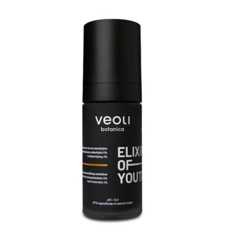 Veoli Botanica Elixir Of Youth Brightening-Nourishing Emulsion Serum 30ml With Tetrahexyldecyl Ascorbate 5% And