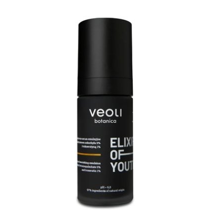 Veoli Botanica Elixir Of Youth Brightening-Nourishing Emulsion Serum 30ml With Tetrahexyldecyl Ascorbate 5% And