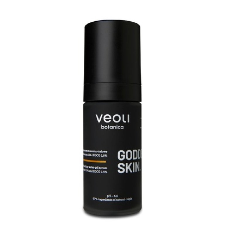 Veoli Botanica Goddess Skin Brightening And Soothing Water-Gel Serum With Ethylated Ascorbic Acid 10% And Egcg 0.5% 30ml