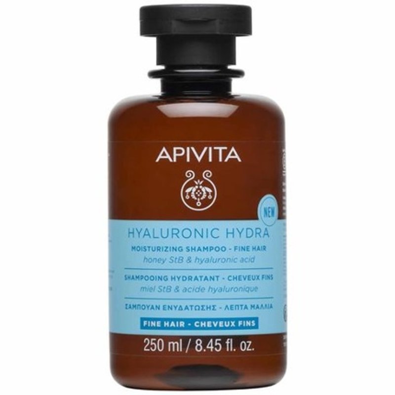 Apivita Hyaluronic Hydra Moisturizing Shampoo For Fine Hair - 250ml