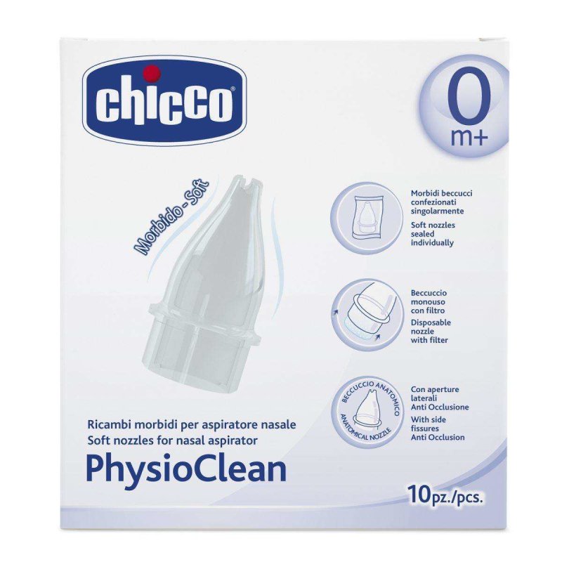 Chicco PhysioClean Replacement Nozzles for Nasal Aspirator