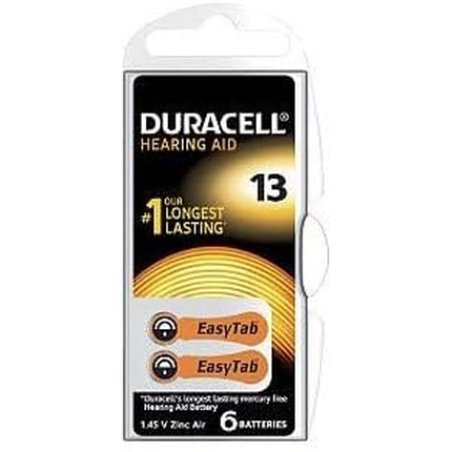 Dura Zinc Air Hearing Aid 13 1.4V