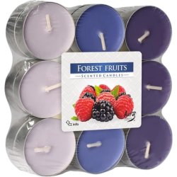 Scented Forest Fruits Tea Lights 18 Pack - Light to Dark Color Gradation