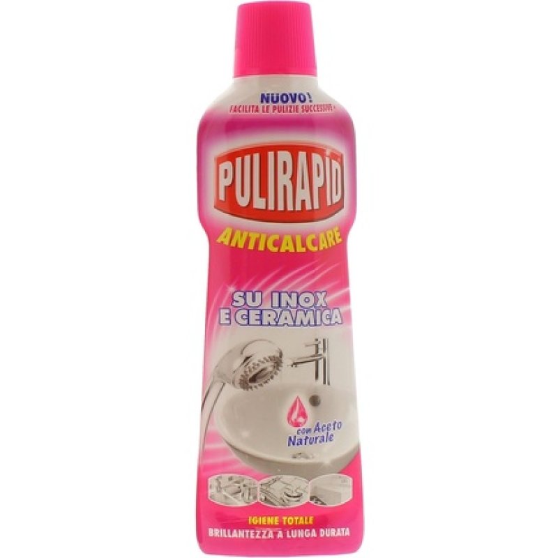 Pulirapid Antikalk, On Stainless Steel And Ceramics, With Natural Vinegar, 500 Ml, Pack Of 1