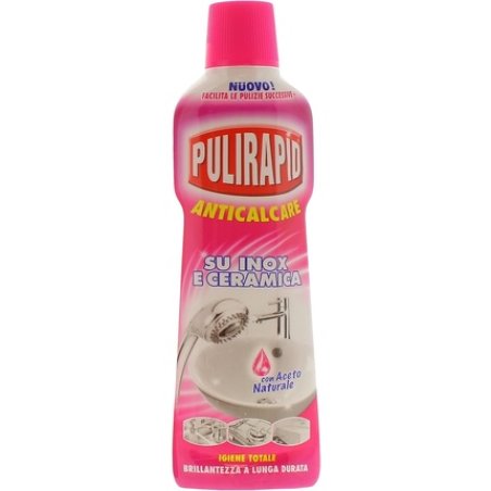 Pulirapid Antikalk, On Stainless Steel And Ceramics, With Natural Vinegar, 500 Ml, Pack Of 1