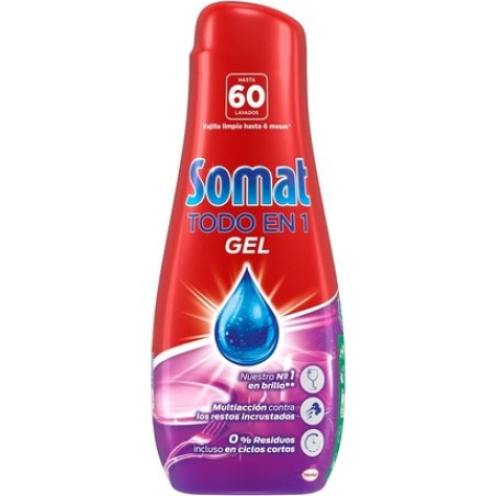 Somat All-In-1 Dishwashing Liquid 60 Dose 1-Pack 1.08 L All-In-1