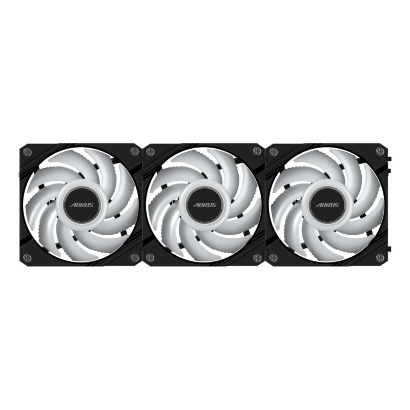 GIGABYTE AORUS EZ CHAIN FAN 120 (3-Pack) Processor All-in-one liquid cooler 12 cm Black